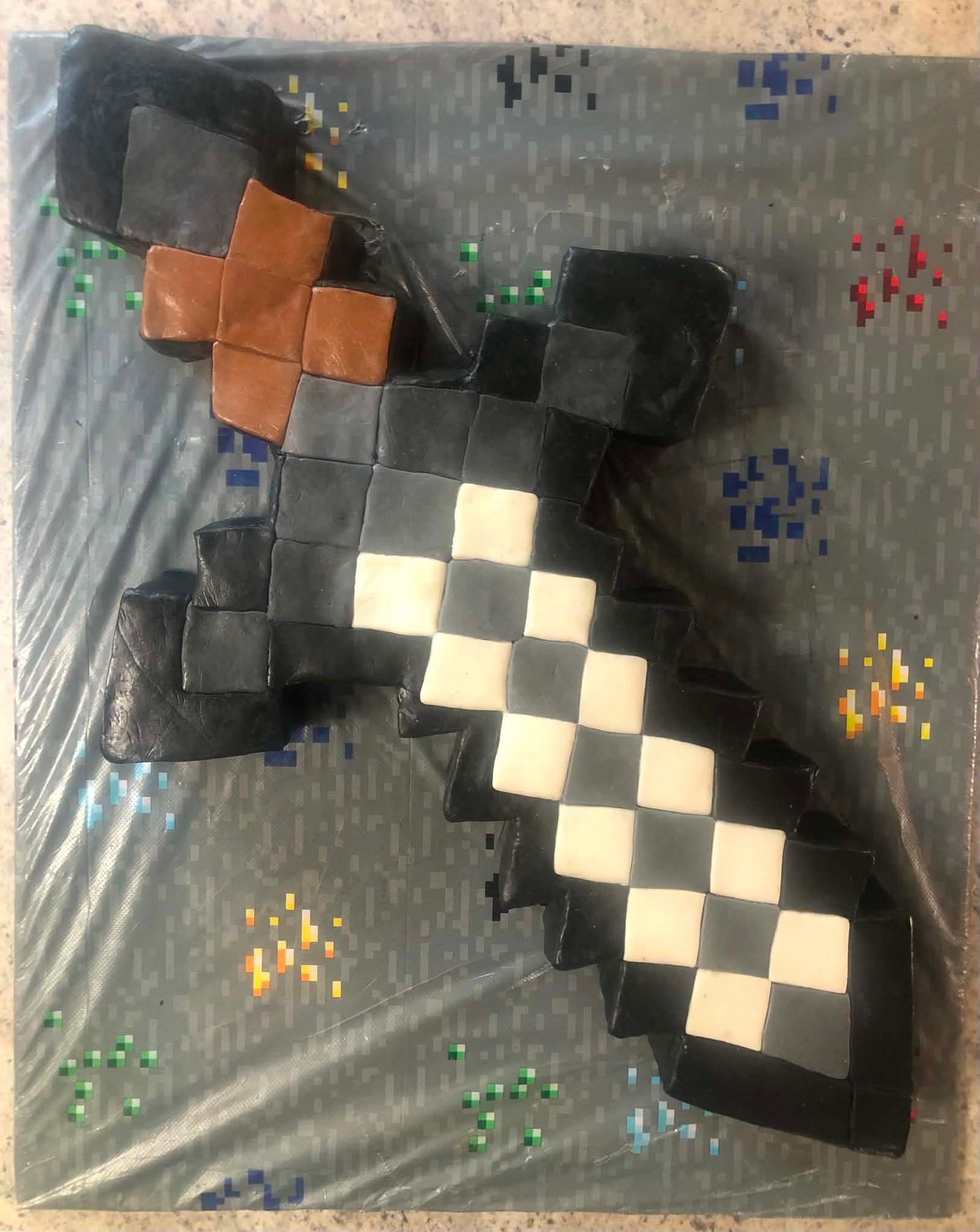Minecraft Sword Cake